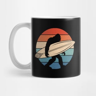 Surfing Bigfoot Sunset Mug